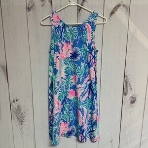 Lilly Pulitzer Kristen Swing Dress S Multi Jet Stream EUC